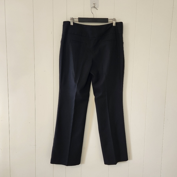 Rickis Black Dress Pants Crepe Flare Bootcut Office Work Wear High Waisted Rise - Picture 3 of 7